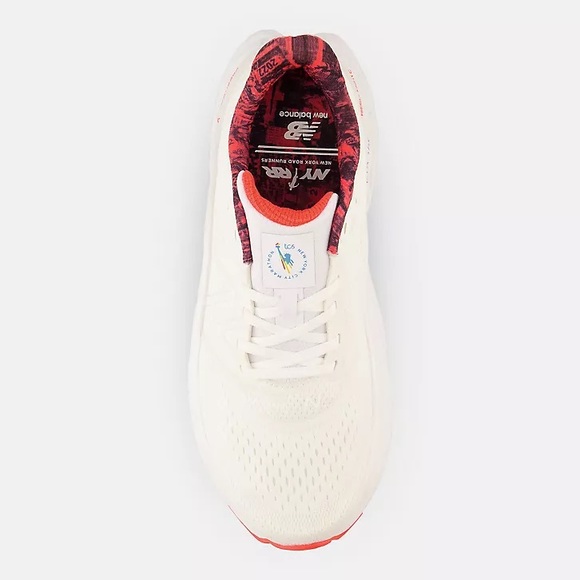 New Balance NYC Marathon Fresh Foam X More V4 Running Shoes / Sneakers White Red - Picture 6 of 11